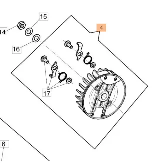 Oleo-Mac Lendkerék komplett (24-50290015)