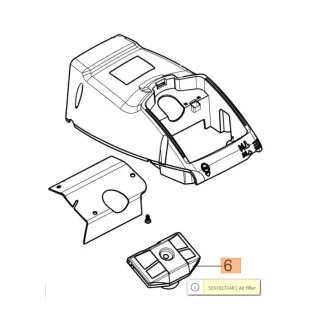   Oleo-Mac Levegőszűrő GSH 510, 560 MTH 5100, 5600, 24-50310157 (24-50310272)