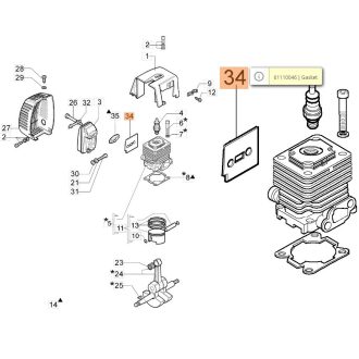 Oleo-Mac kipufogótömítés 755 (24-61110046)