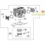 Oleo-Mac Henger komplett 45 mm, BC 530, BC 550 ( 24-61400181 )