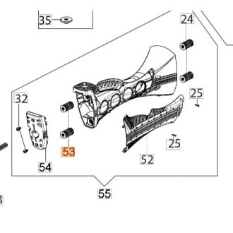   Oleo-Mac Rezgéscsillapító rugó szett, BC 550 fűkaszához (24-61400396)