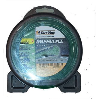   Oleo-Mac Greenline damil, kerek, 2,0 mm x 15m, zöld (63040225A)