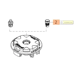 Oleo-Mac adapter csavar, anyás M10 x 1.25 LHF (24-63120041)