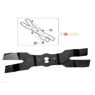   Oleo-Mac LUX Fűnyírókés szett LUX 55 TBI,HXF 8203354 (24-8203355)