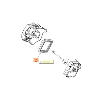   Oleo-Mac Légszűrő levegőszűrő betét papírharmónikás BCH 310 - 4 ütemű  (24-GZ000102)