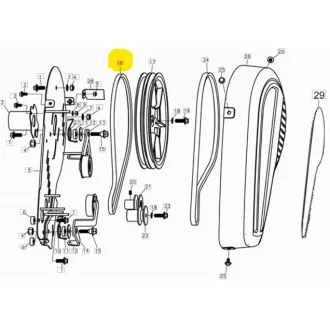   Oleo-Mac Ékszíj hátrameneti - MH 175 RK-RKS - Li M-39 - 10 x 990 (24-L66151135)