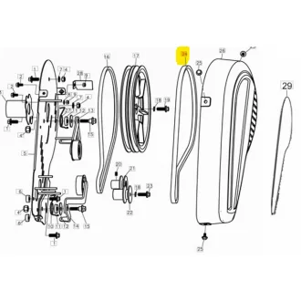   Oleo-Mac Ékszíj előremeneti - MH 175 RK-RKS - 13x1060/1065 Li - A-42 (K800 HT) (24-L66151141)