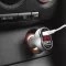Autós szivargyujtó adapter 2xusb, feszmérövel fehér 55055wh (266468)
