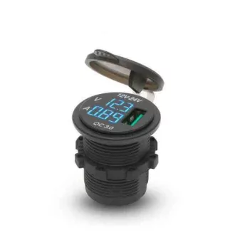   Usb szivargyujtó adapter feszültségmérővel, beépíthető 54927bl (266742)
