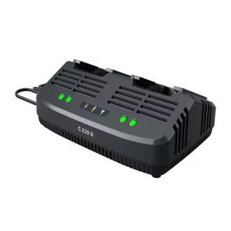   STIGA  standard dupla akkumulátortöltő C 215 D (20V) (271020100/21)