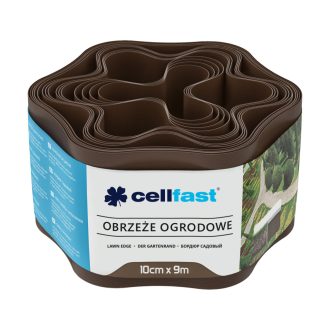   CELLFAST Ágyásszegély hullámos 10 cm x 9 m barna (30-011H)