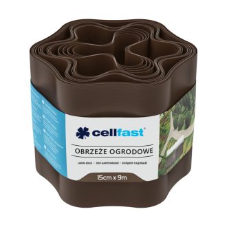   CELLFAST Ágyásszegély hullámos 15 cm x 9 m barna (30-012H)