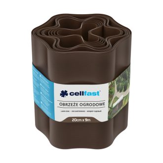   CELLFAST Ágyásszegély hullámos 20 cm x 9 m barna (30-013H)