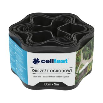   CELLFAST Ágyásszegély hullámos 10 cm x 9 m fekete (30-031H)
