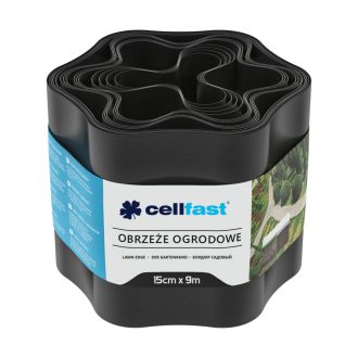   CELLFAST Ágyásszegély hullámos 15 cm x 9 m fekete (30-032H)