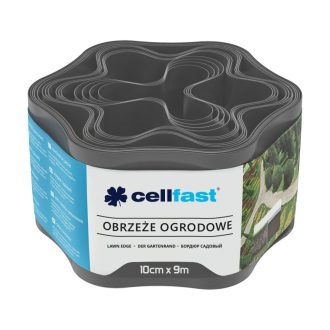   CELLFAST Ágyásszegély hullámos 10 cm x 9 m grafit (30-051)
