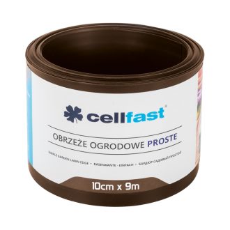 CELLFAST Ágyasszegély egyenes 10 cm x 9 m barna (30-211H)