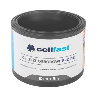 CELLFAST Ágyasszegély egyenes 10 cm x 9 m grafit (30-241)
