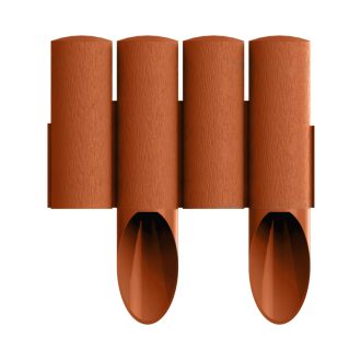   CELLFAST Ágyásszegély fautánzatú téglavörös 4 tagos 2,3 m STANDARD (34-043)