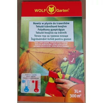   Wolf-Garten LV 300 RS Hosszú hatású folyékony gyeptrágya újratölthető induló szett, 3 liter üres flakonnal (3848830)