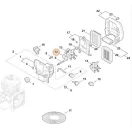 Stihl karburátor és légszűrőház tömítés, FS120 - 300 - 350 - 400 (41281290900)