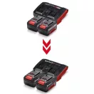 Einhell 2x 4,0 Ah Power X-Change & Twincharger Kit2 db akku + dupla töltő szett (4512112)