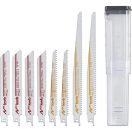 KWB CLASSIC HCS, HM Bi-metal ALL-PURPOSE SAW BLADE SET orrfűrészlap klt. 9 db HCS 2 x 150 mm, 2 x 228 mm durva vágás HM, Bi-metal 2 x 150 mm medium vágás 2 x 150 mm tiszta vágás (49576090)