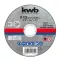 KWB EXTRA INOX 125x22,23x1,0 mm vágótárcsa (49711812)