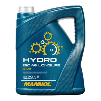   MANNOL 2102 Hydro ISO 46 Longlife – hidraulikaolaj, 5 l (510586)