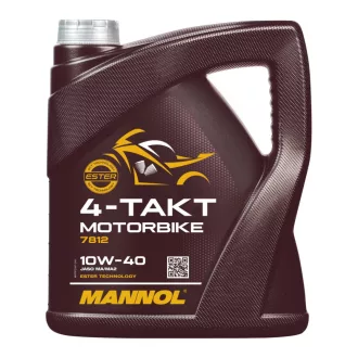   MANNOL 7812 4-Takt Motorbike 10W-40 – 4 ütemű motorkerékpár-olaj, 4 l (510629)