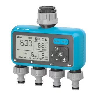   elektronikus 4 állomásos öntözésvezérlő chronos cellpro (52-094)