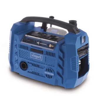   Scheppach Air Force 6 - akkus hibrid kompresszor IXES 20 V, 12 V, 230 V (akku és töltő nélkül) (5906159901)