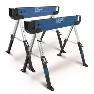   Scheppach MWB 600 összecsukható nagy teherbírású bak 600 kg (2 db-os kiszerelés) (5907109852)