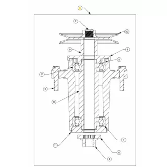 MTD késagy SPDL ASM:48/54" DECK  (618-07386A)
