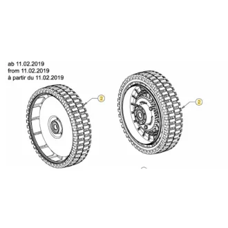 MTD fűnyíró kerék, hátsó 200mm (634-05906)