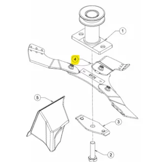MTD fűnyíró kés 46cm 3 ágú (642-05080A)