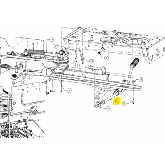   MTD pedáltengely pedálgumi nélkül LT5 647-04132A (647-04132A-S)