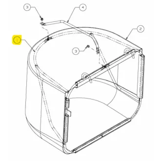   MTD fűgyűjtő kosár keret-felső régi Minirider (649-04085)