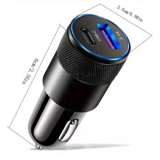Szivargyújtós usb 3,1a 15w+c töltő 16929  (666316)