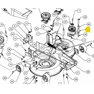 MTD ékszíjfeszítő tárcsa kar 683-04072D (683-04072D-S)