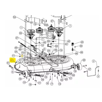   MTD fűnyíró traktor késház LT 2022 után 107cm oldalkidobós (683-05184D-S)