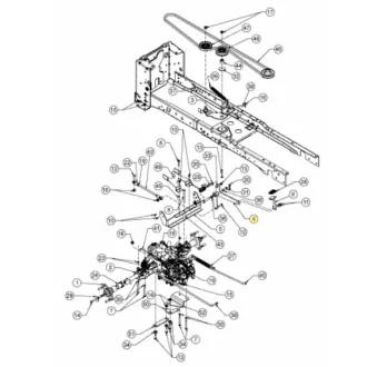 MTD differenciál zár kar XT3 QS (683-05301-Z)