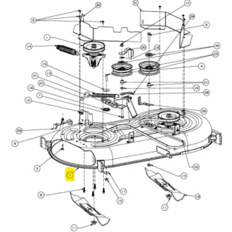 MTD Késház 42" 107cm XT1 XT2 2018-2020 (683-05438A-S)