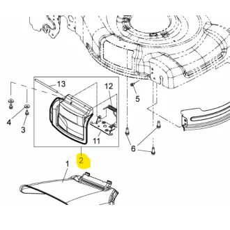 MTD mulcsfedél 800 687-02055 (687-02055-ET)