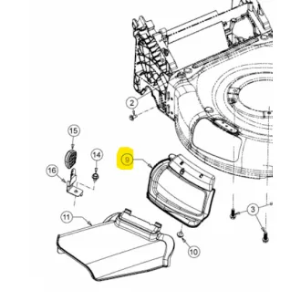   MTD mulcsfedél szerelt EuroMower P,T deck 46, 53cm(687-05315)