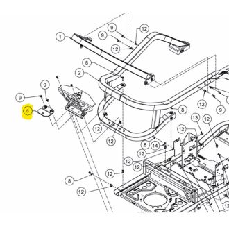 Cub Cadet Vonószem XZ5, XZ6 modellekhez (703-16441637)