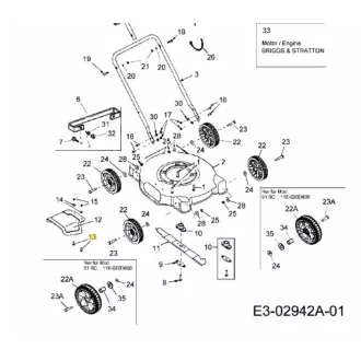 MTD 51 BC csavar (710-04610)