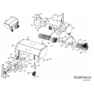 MTD Optima PS 700 seprőgéphez csavar (710-06274)