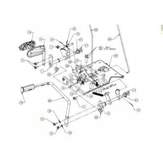 MTD csavar, lábpedál rögzítéséhez (710-1260A)