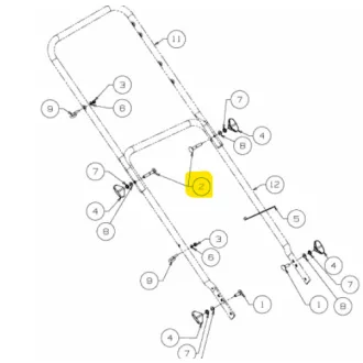 MTD csavar BOLT:CRG:M8x1.25x50 DIN 603 (710-1719)